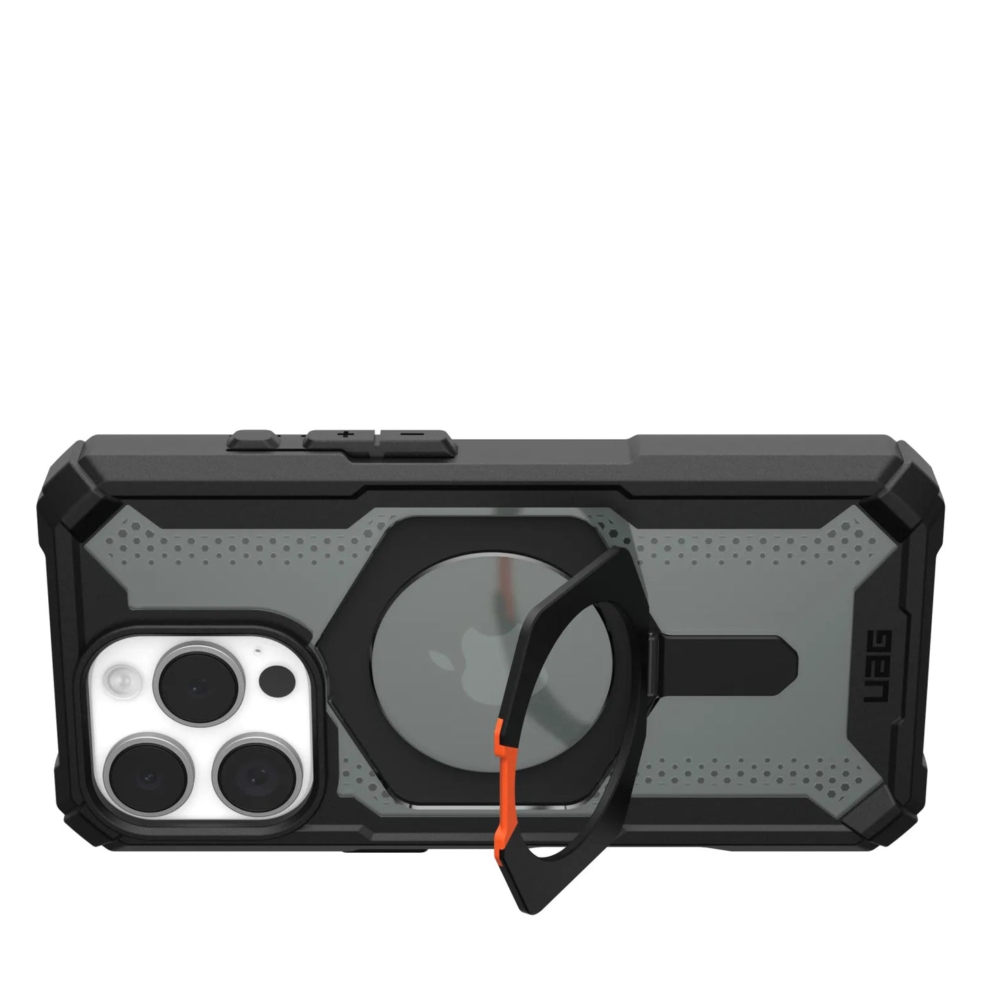 iPhone 16 Pro UAG Plasma XTE Armor Protective Case With Metal Magsafe Ring & Stand - Ash Black