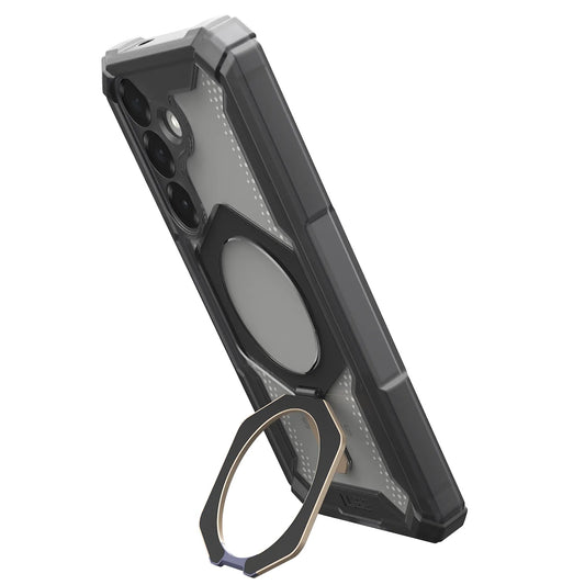 Samsung Galaxy S25 5G UAG Plasma XTE Claer Case with MagSafe & Metal Kickstand - Transparent