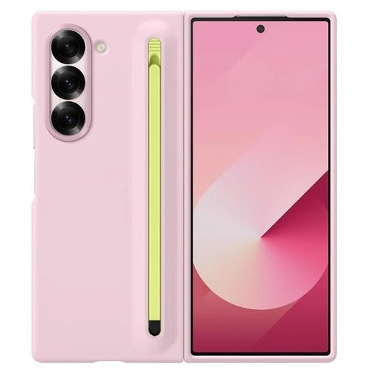 Samsung Galaxy Z Fold 6 Slim Skin Feel S Pen Case with Stylus - Pink