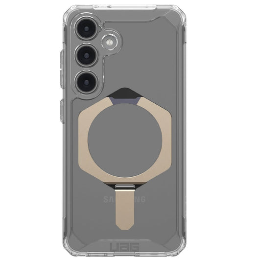 Samsung Galaxy S25 5G UAG Plasma XTE Claer Case with MagSafe & Metal Kickstand - Transparent