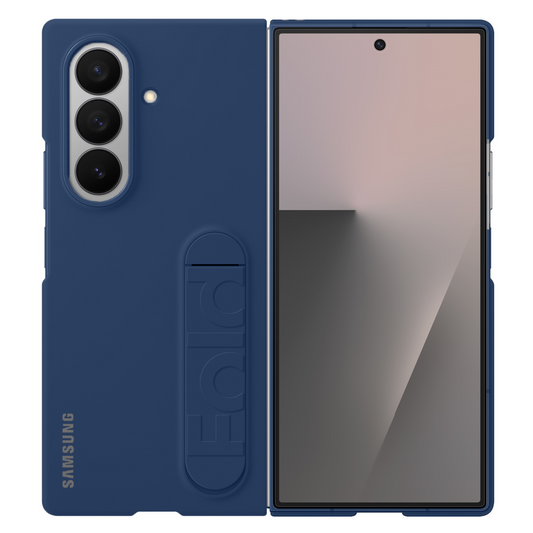 Samsung Galaxy Z Fold 7 Matte Skin Feel PC Hard Case with Kickstand - Blue