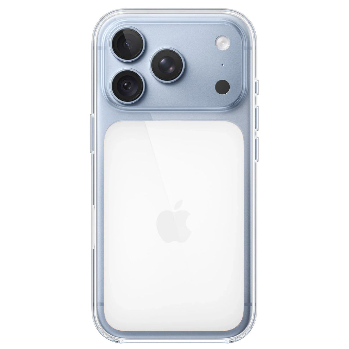 iPhone 18 Pro Clear Back Cover Case with Magsafe & Camer Control Button - Transparent