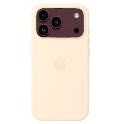 iPhone 18 Pro Silicone Back Cover Case with MagSafe - Vanilla