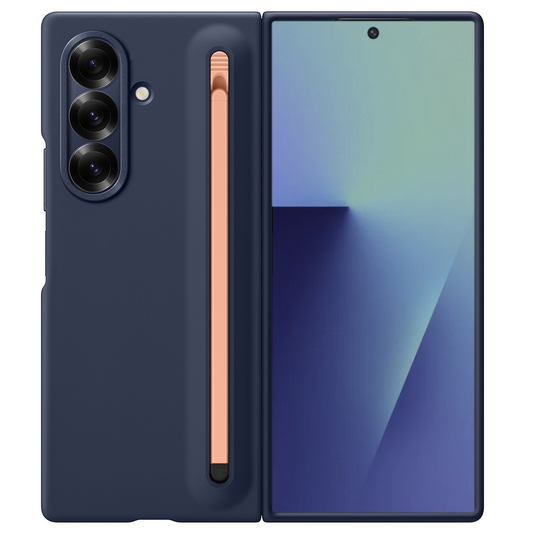 Samsung Galaxy Z Fold7 Slim Skin Feel S Pen Case with Stylus - Blue
