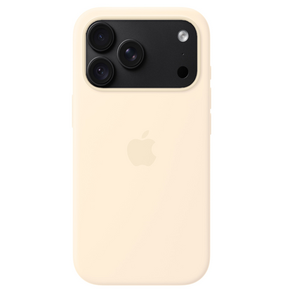 iPhone 18 Pro Silicone Back Cover Case with MagSafe - Vanilla