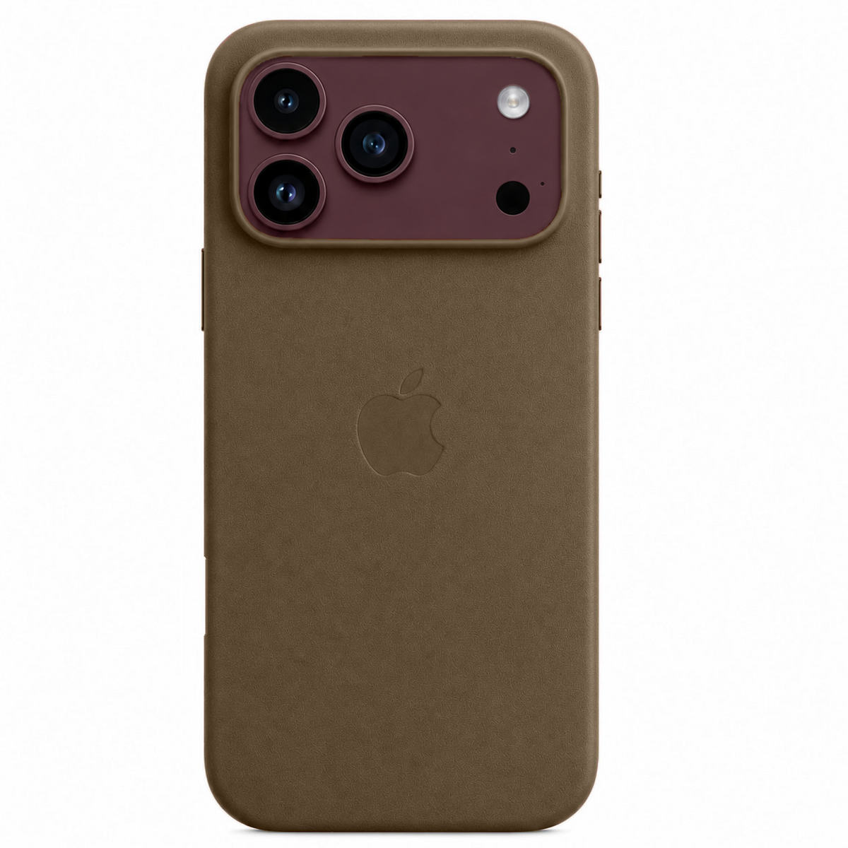 iPhone 18 Pro Premium Leather Style Case with MagSafe - Titanium