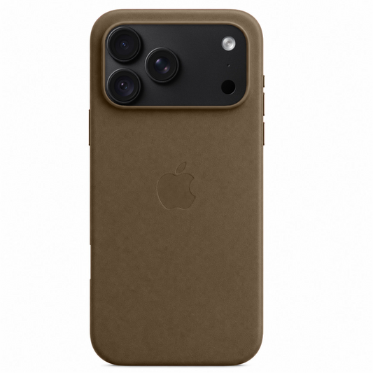 iPhone 18 Pro Premium Leather Style Case with MagSafe - Titanium