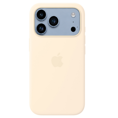 iPhone 18 Pro Silicone Back Cover Case with MagSafe - Vanilla