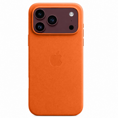 iPhone 18 Pro Premium Leather Style Case with MagSafe - Orange