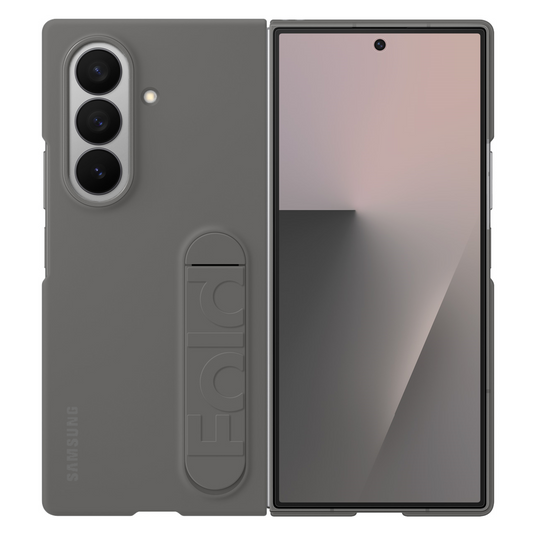 Samsung Galaxy Z Fold 7 Matte Skin Feel PC Hard Case with Kickstand - Shadow Gray