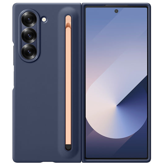 Samsung Galaxy Z Fold 6 Slim Skin Feel S Pen Case with Stylus - Blue