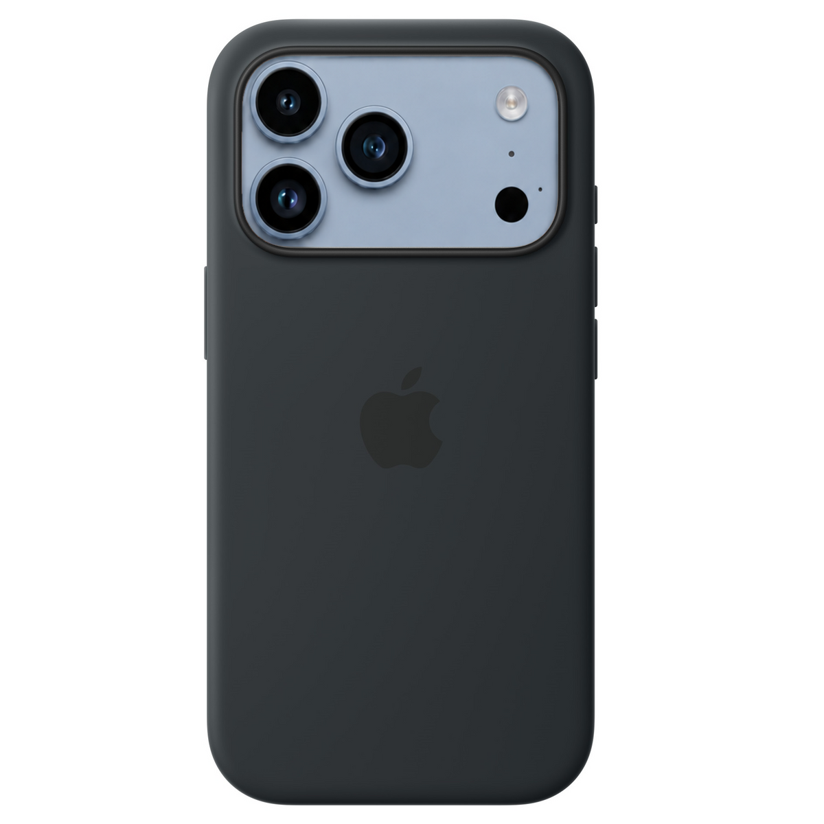 iPhone 18 Pro Max Silicone Back Cover Case with MagSafe & Camera Control Button - Black