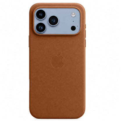 iPhone 18 Pro Premium Leather Style Case with MagSafe - Saddle