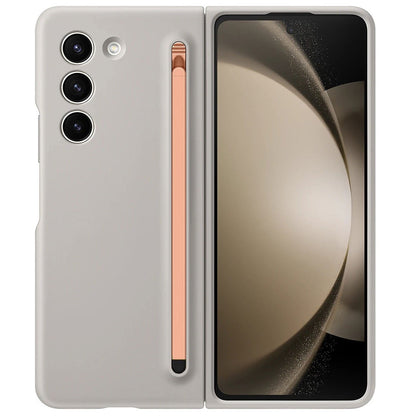 Samsung Galaxy Z Fold 5 Skin Feel Slim Matte Case with Stylus - Sand