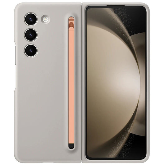 Samsung Galaxy Z Fold 5 Skin Feel Slim Matte Case with Stylus - Sand