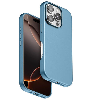iPhone 16 Pro Business Series Genuine Leather Case with Magsafe - Blue