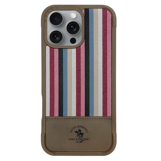 iPhone 16 Pro Santa Barbara Isaac Series Polo Original Leather Case - Copper