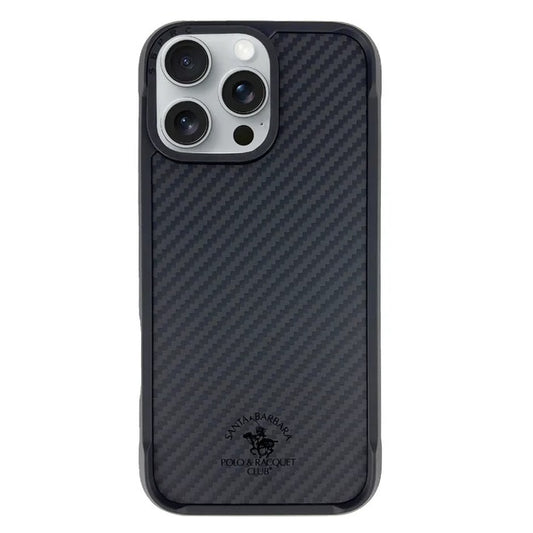 iPhone 16 Pro Santa Barbara Elvis Series Polo Carbon Fiber Case - Black