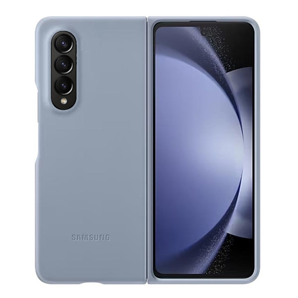 For Samsung Galaxy Fold 4 Leather Case - Ice Blue