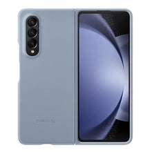 For Samsung Galaxy Fold 4 Leather Case - Ice Blue