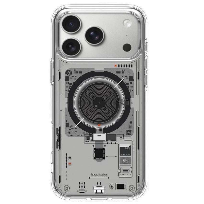 iPhone 17 Pro Machine Style Hybrid Shockproof Case with Magsafe - Neon