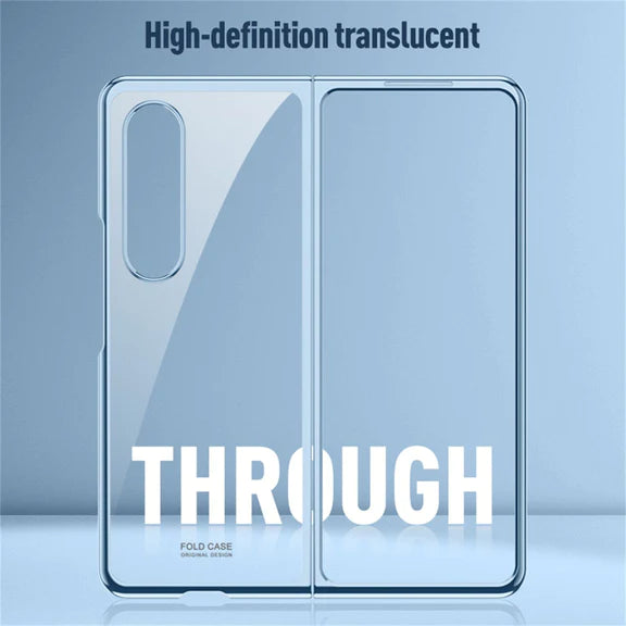 Samsung Galaxy Z Fold 5 Ultra-Thin Protective Chrome Case - Ice Blue