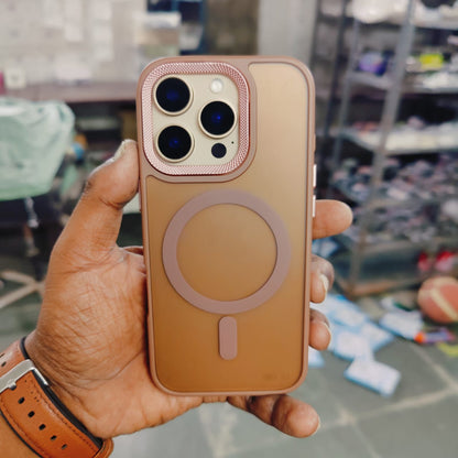 iPhone 16 Pro Semi Transparent Matte Frosted Case with Magsafe - Desert