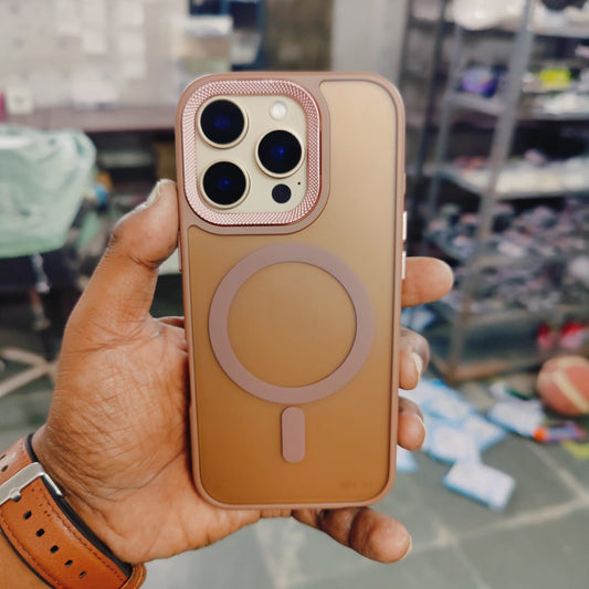 iPhone 16 Pro Semi Transparent Matte Frosted Case with Magsafe - Desert