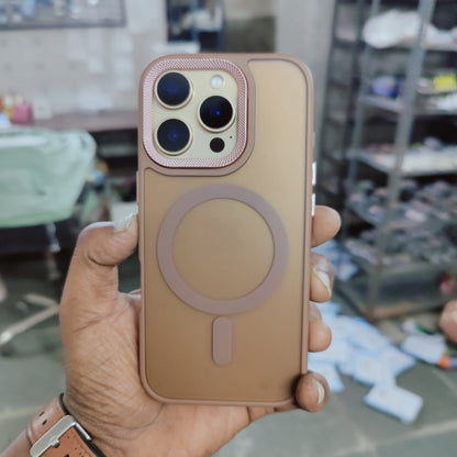 iPhone 16 Pro Semi Transparent Matte Frosted Case with Magsafe - Desert