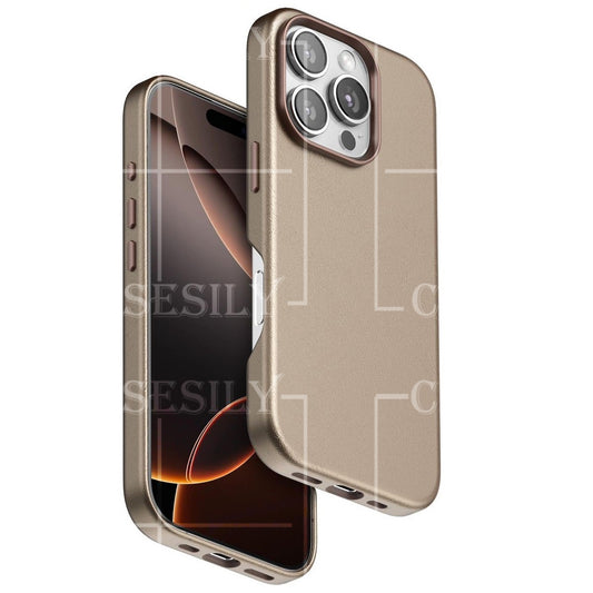 iPhone 16 Business Series Genuine Leather Case with Magsafe - Desert