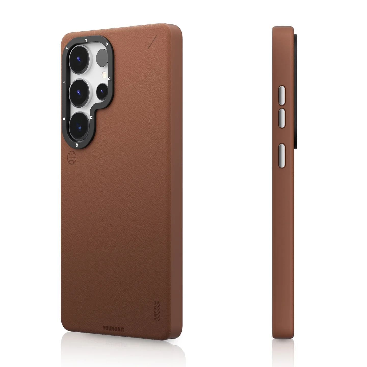 Samsung Galaxy S25 Ultra YOUNGKIT Matte Leather Case with Magsafe - Brown