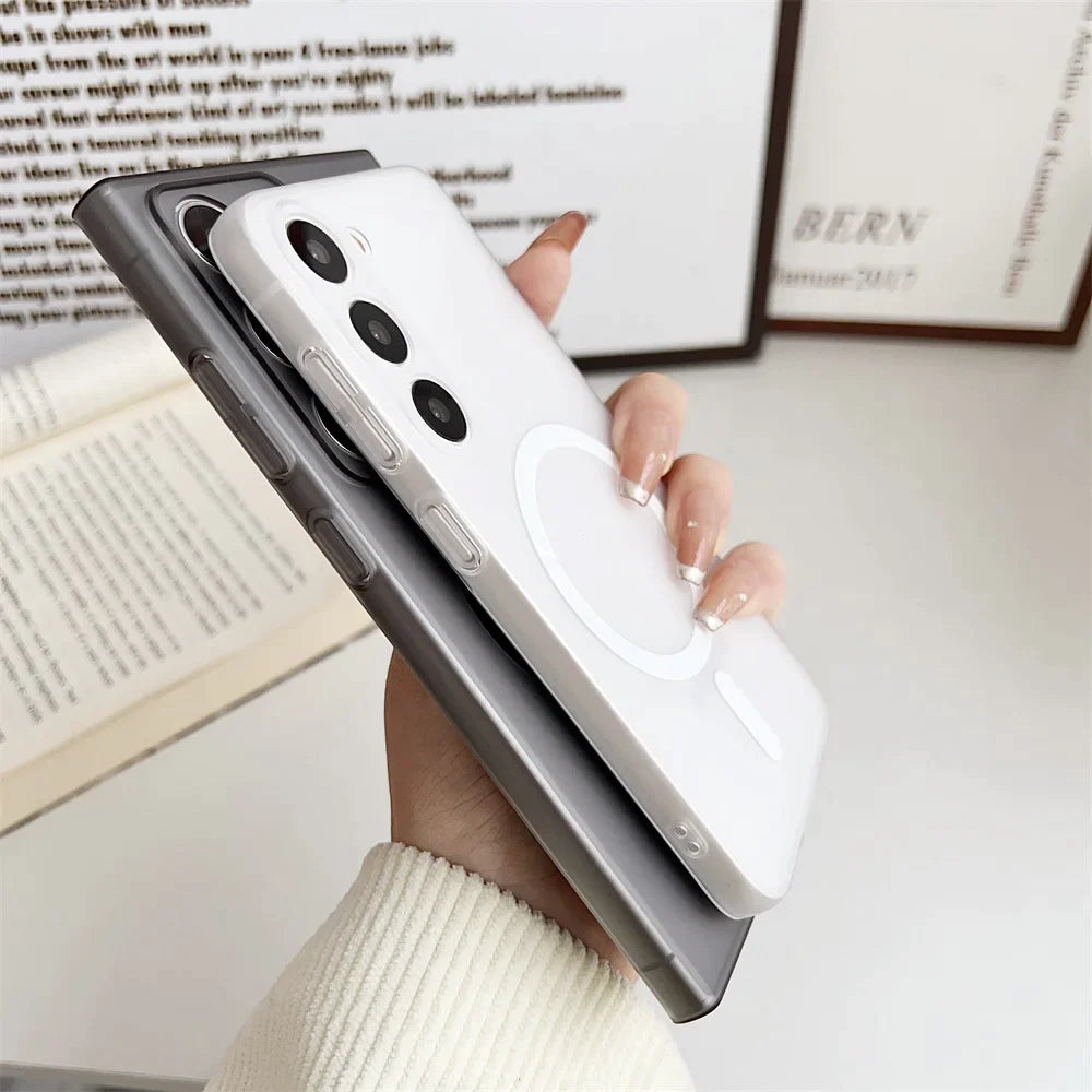 Samsung Galaxy S24 Ultra Paper Thin Case with MagSafe - Matte White