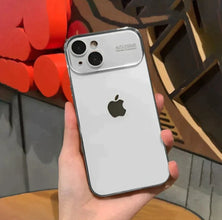 iPhone 15 Full Lens Glass Case - White