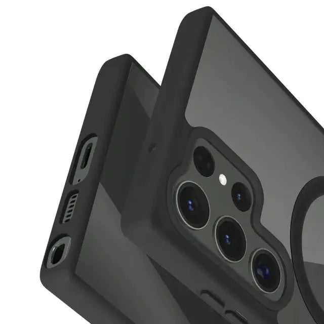 Samsung Galaxy S23 Ultra Sleek Matte Case Drop Proof Magsafe - Black