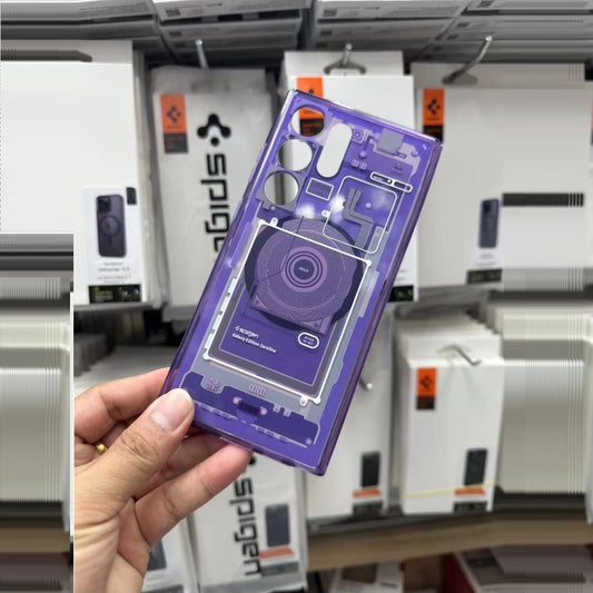 Samsung Galaxy S24 Ultra Zero One Hybrid Machine Shockproof Case - Purple