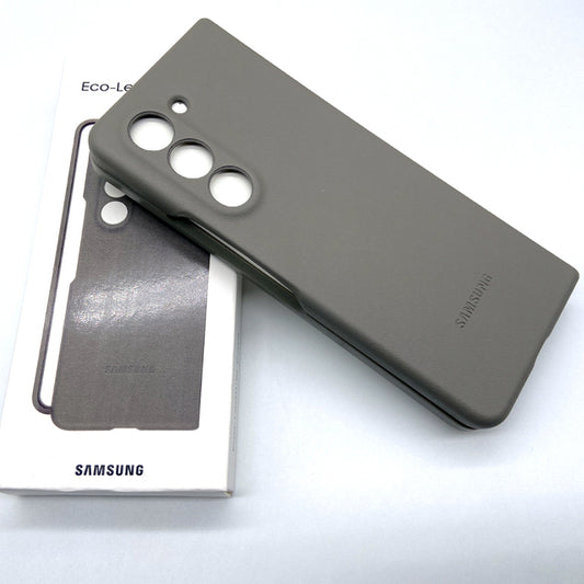 Samsung Galaxy Z Fold 5 Eco Leather Slim Fit Case - Gray