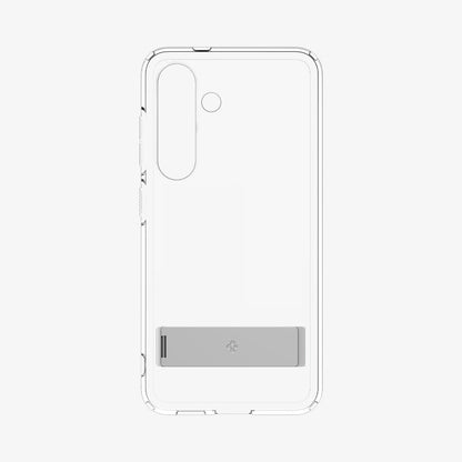 Samsung Galaxy S25 Shockproof Transparent Case with Metal Kickstand Holder - Clear