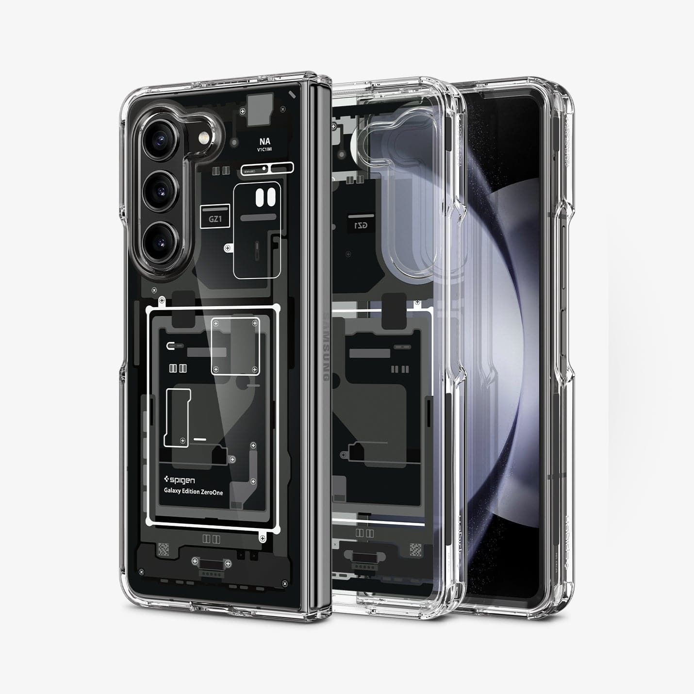 Samsung Galaxy Z Fold 5 Ultra Hybrid Back Cover Case (TPU + Poly Carbonate)