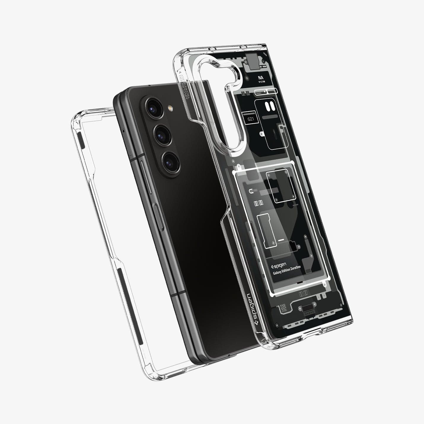Samsung Galaxy Z Fold 5 Ultra Hybrid Back Cover Case (TPU + Poly Carbonate)