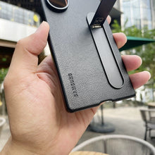 Samsung Galaxy Z Fold7 Leather Protective Shell Case Cover with Stand