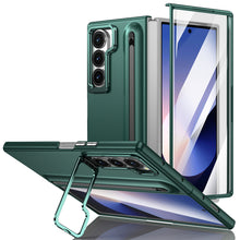 Samsung Galaxy Z Fold 7 Skin Feel Case with Metal Stand, S Pen & Front Glass
