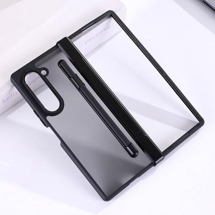 Samsung Galaxy Z Fold6 Shockproof Case with Hinge Protection & Stylus - Smoke