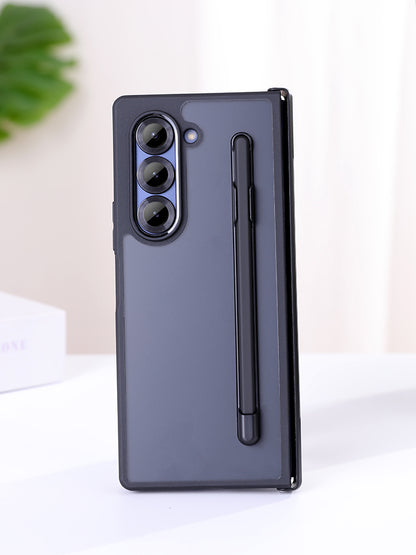 Samsung Galaxy Z Fold6 Shockproof Case with Hinge Protection & Stylus - Smoke