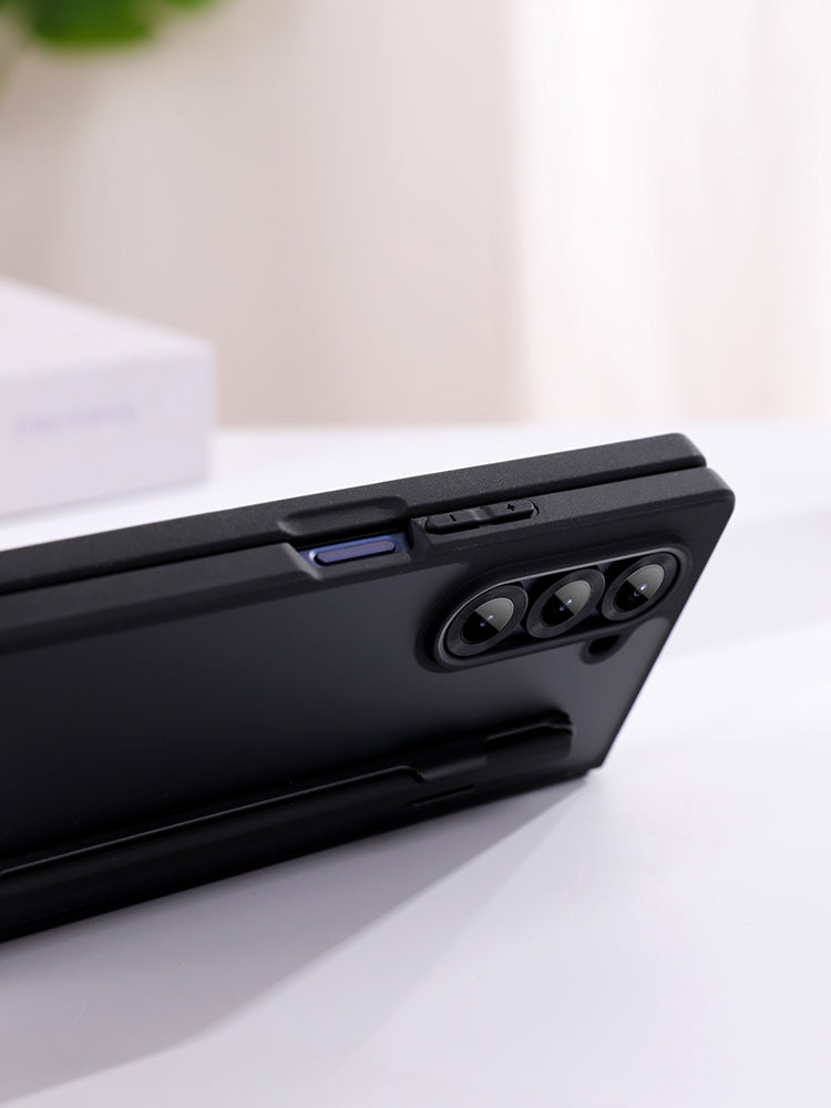 Samsung Galaxy Z Fold6 Shockproof Case with Hinge Protection & Stylus - Smoke