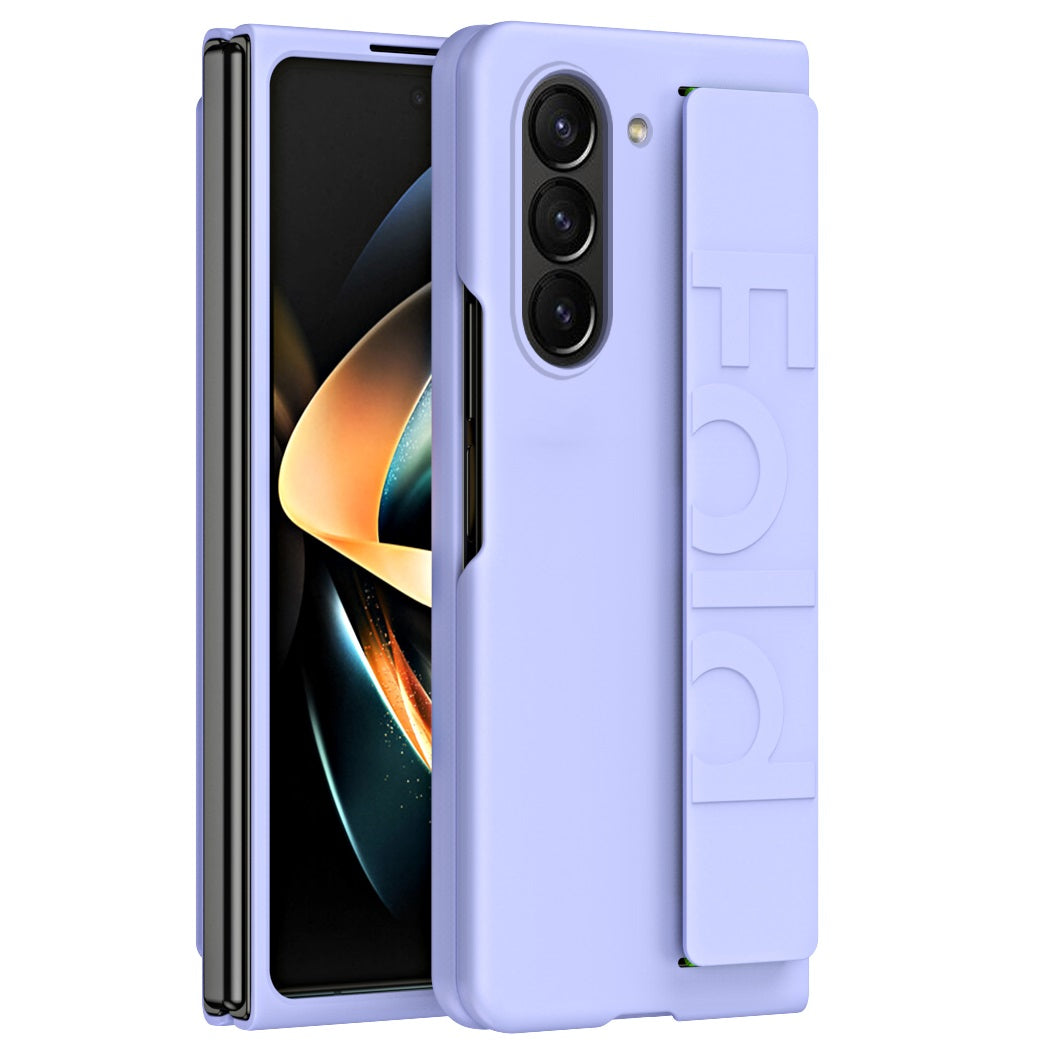 Samsung Galaxy Z Fold 6 Strap Holder Hard Shell Case - Black