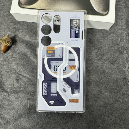 Samsung Galaxy S22 Ultra Zero One G20 Edition Hybrid Shockproof Case with Magsafe - White