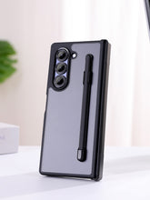 Samsung Galaxy Z Fold7 Shockproof Case with Hinge Protection & Stylus - Smoke