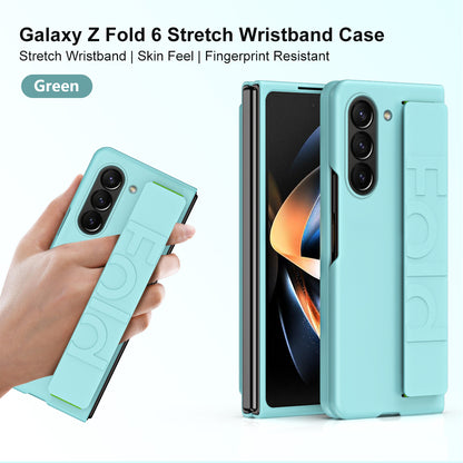 Samsung Galaxy Z Fold 6 Strap Holder Hard Shell Case - Black