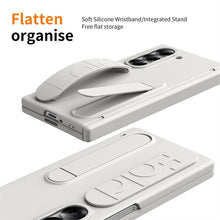Samsung Galaxy Z Fold 6 Skin Feel Case with Silicon Band, Stand & HInge Protection