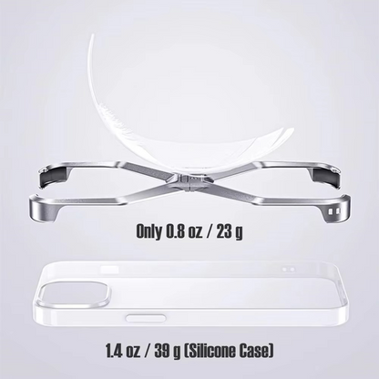 iPhone 16 Pro Max Rimless Metal Alloy Aluminum Bumper Case - Gold